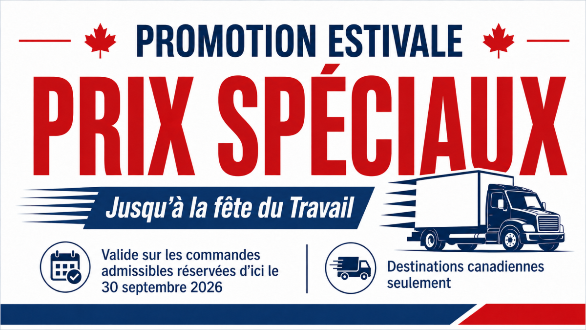 Promotion estivale offrant la livraison gratuite sur les commandes admissibles de SEM5000 passées d’ici le 30 septembre 2026, pour les destinations canadiennes seulement.